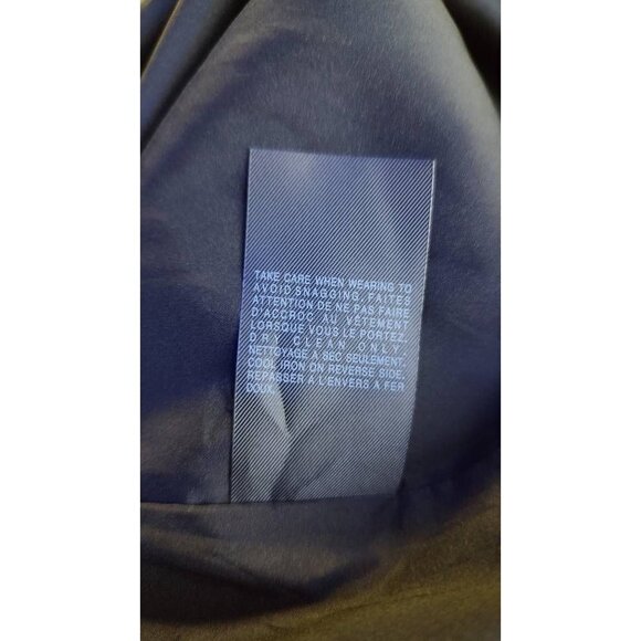 *ALLSAINTS Spitalfields Women's Opium Peplum Dress Blue Abstract Pleated Size 4 - Picture 8 of 8